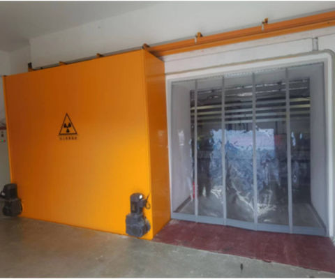 Steel Frame Radiation Protection Door with Powder Coated Finish Customizable Height and Mortise Lock or Panic Bar