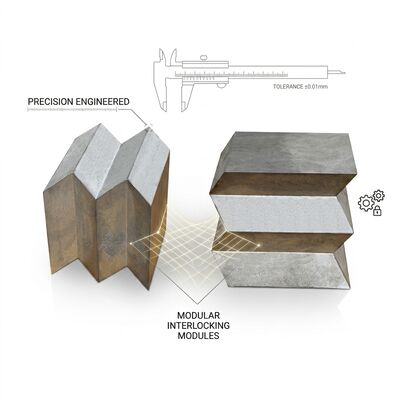 99.99% Pure Lead Shielding Bricks with Interlocking Design and Customizable Sizes for CT Rooms