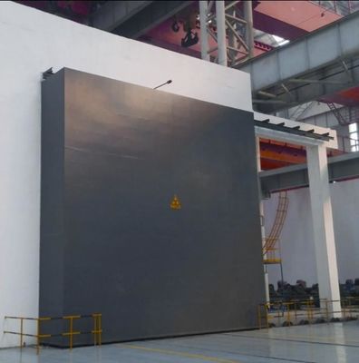 Steel Frame Radiation Protection Door with Powder Coated Finish Customizable Height and Mortise Lock or Panic Bar
