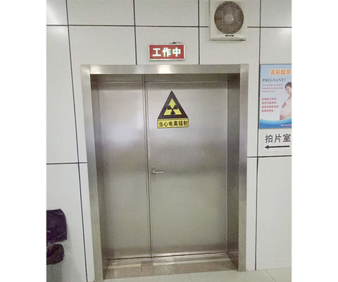 Customized Size Lead Shielding Door with Stainless Steel Panel for MRI Room - CE and ISO9001 Certified