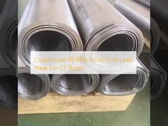 Customized 99.99% X Ray Pure Lead Plate For CT Room